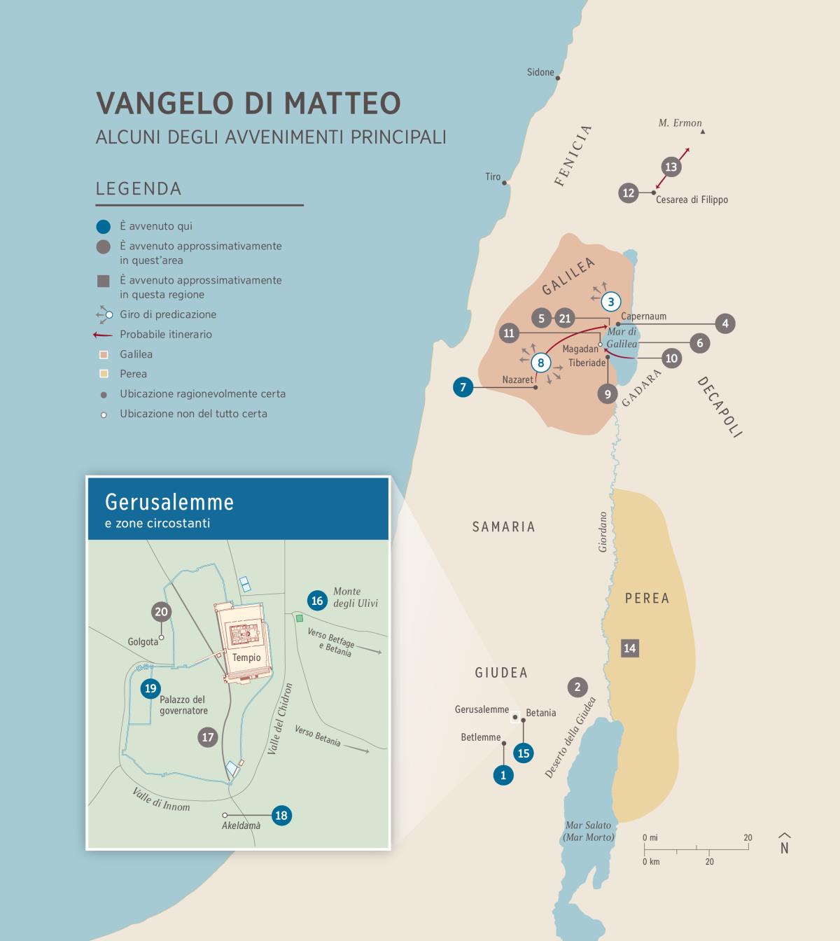 Vangelo di Matteo | Alcuni degli avvenimenti principali