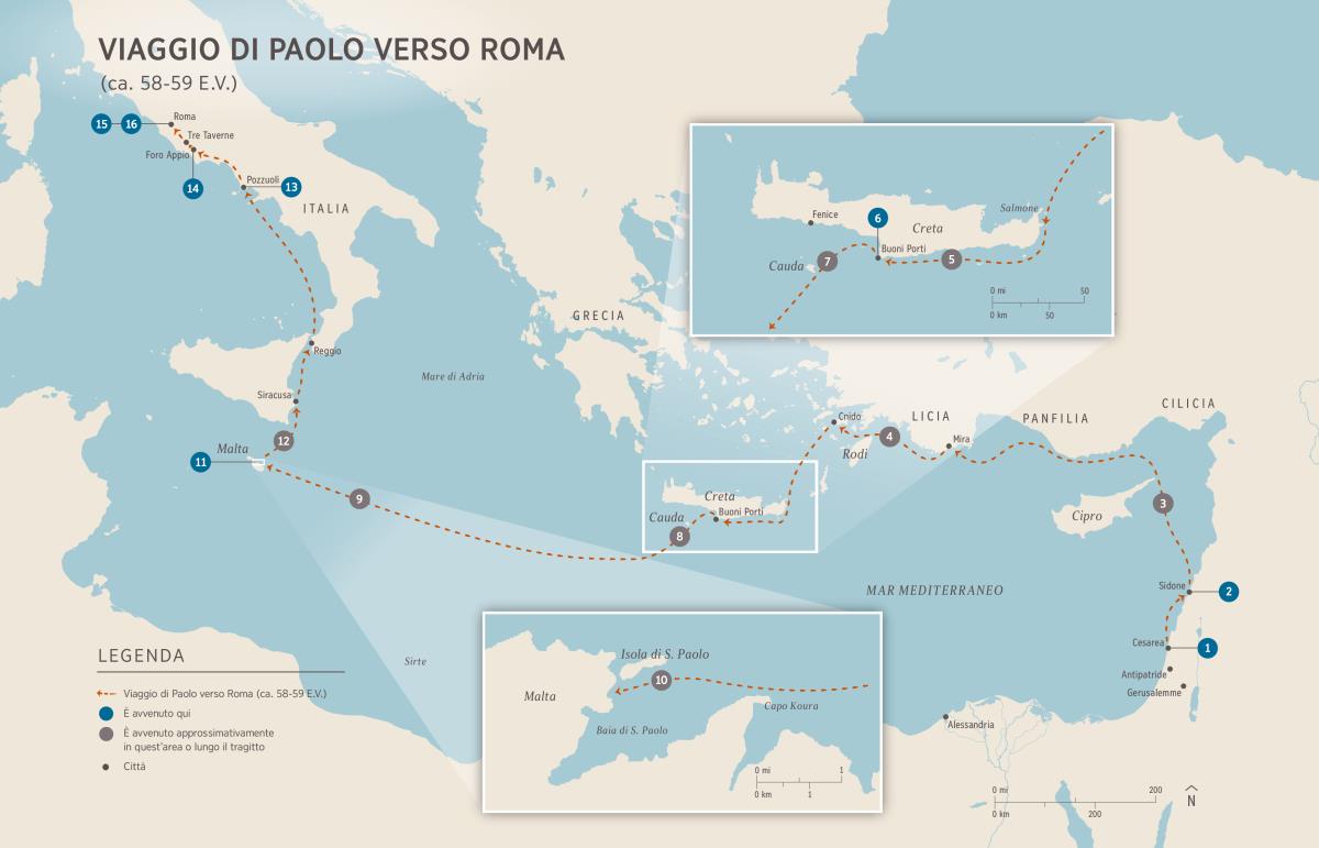 Atti degli Apostoli | Viaggio di Paolo verso Roma e prima detenzione nella città (At 27:1–28:31)
