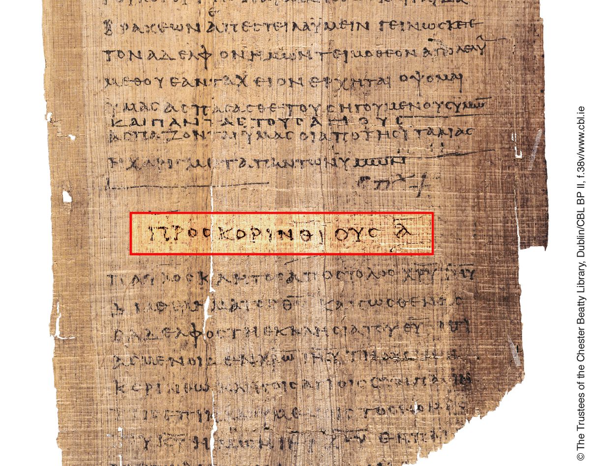 Prima lettera di Paolo ai Corinti