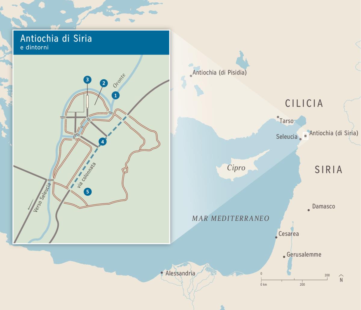 Antiochia di Siria, antico centro delle attività del cristianesimo
