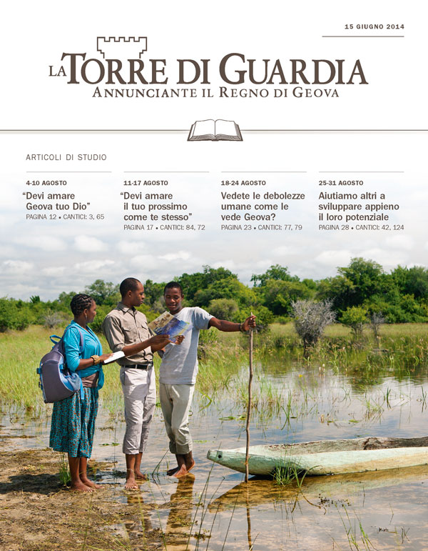 Copertina della Torre di Guardia, edizione per lo studio, 15 giugno 2014