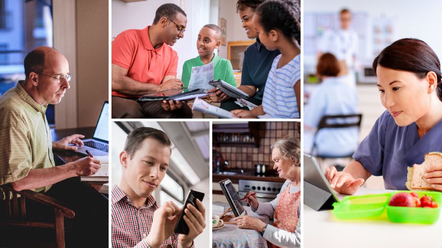 Momenti in cui possiamo prepararci per le adunanze: quando siamo soli a casa, durante l’adorazione in famiglia, durante la pausa al lavoro o mentre ci spostiamo da un luogo all’altro