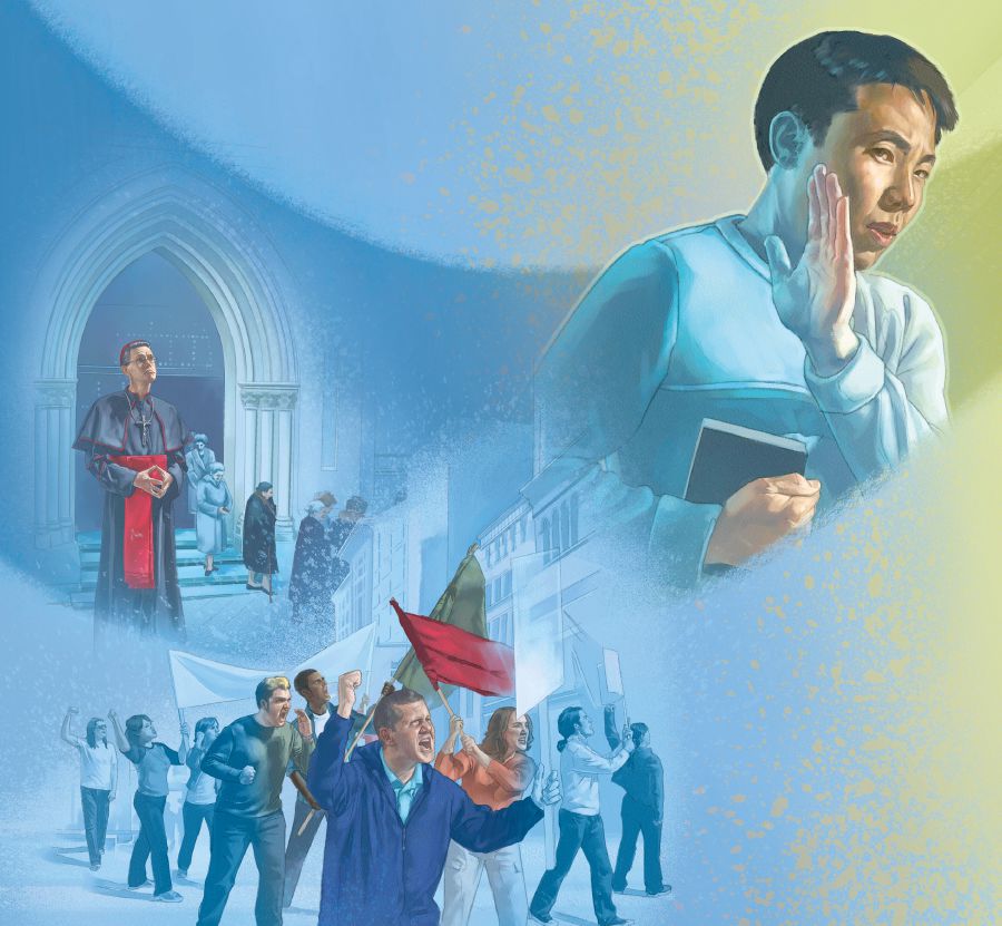 クリスチャンが間違った宗教や政治に関わるのを拒んでいる。