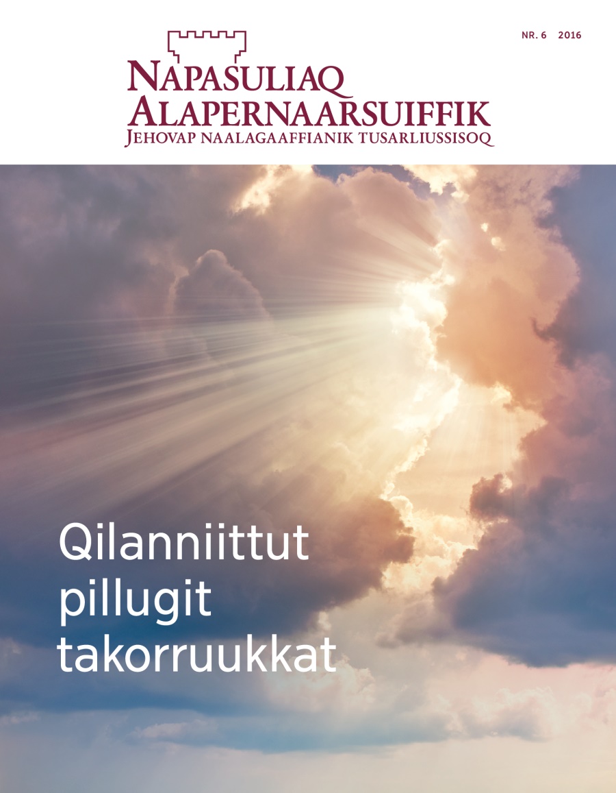 Napasuliaq Alapernaarsuiffik, nr. 6 2016 | Qilanniittut pillugit takorruukkat