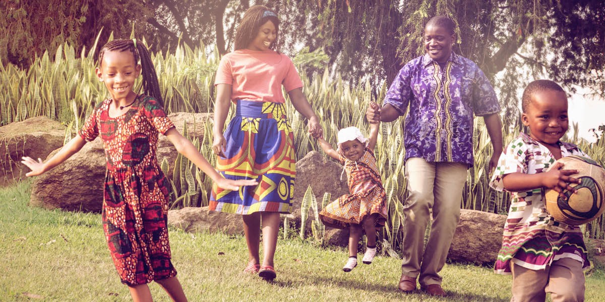 Omuwami n’omukyala, n’abaana baabwe