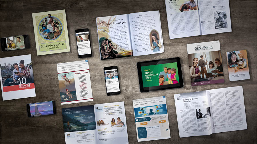 Different-different publications and videos the organization made to help parents teach their children.