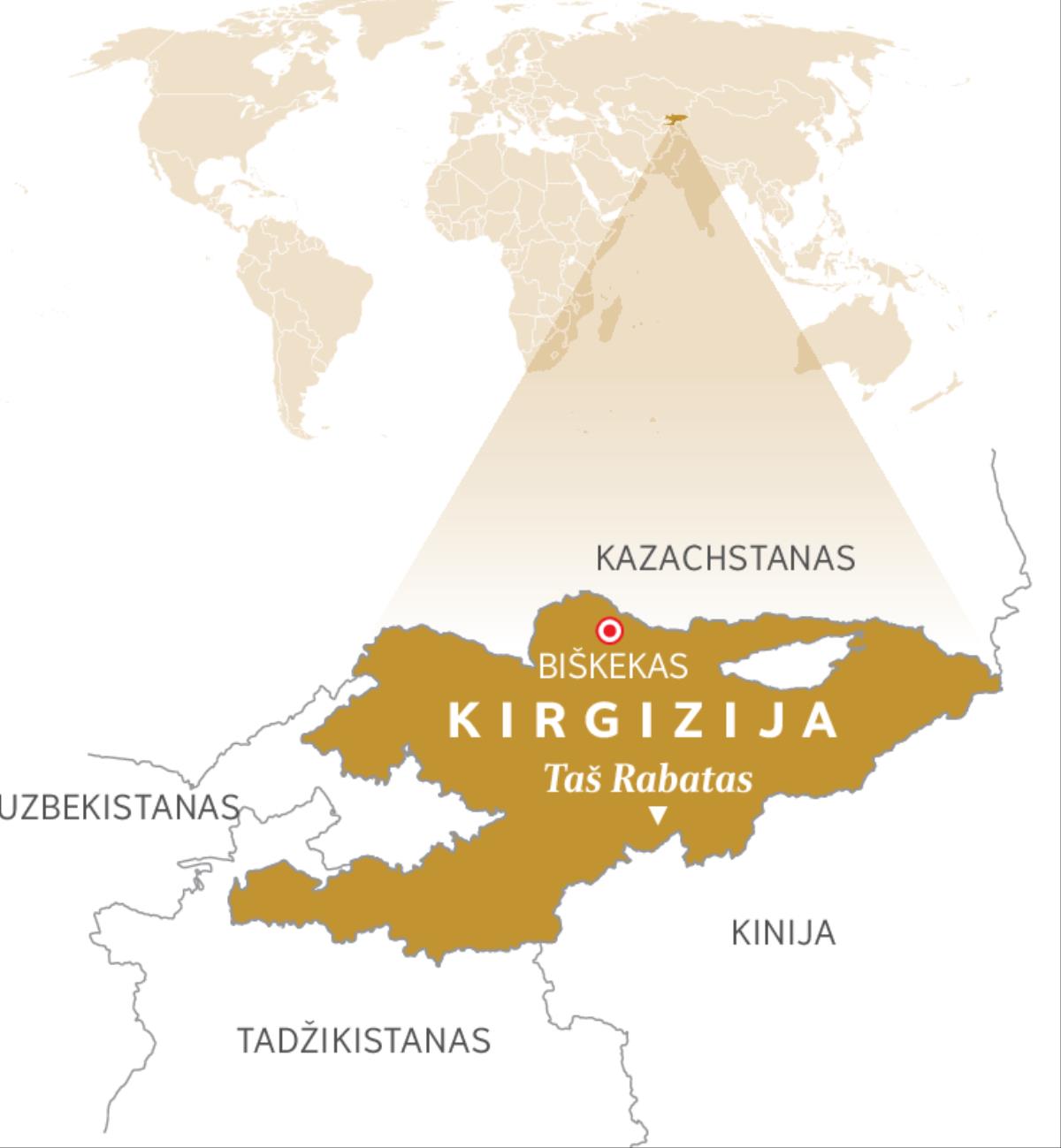 Kirgizijos žemėlapis