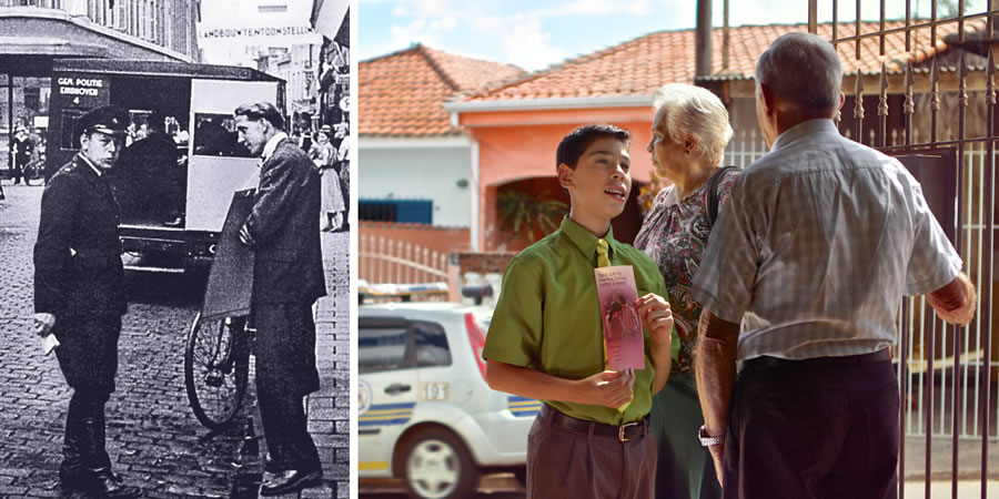 1. 1945 m. suimamas Dievo Karalystės skelbėjas; 2. Krikščionė dairosi aplinkui, kol jaunas brolis liudija vyrui