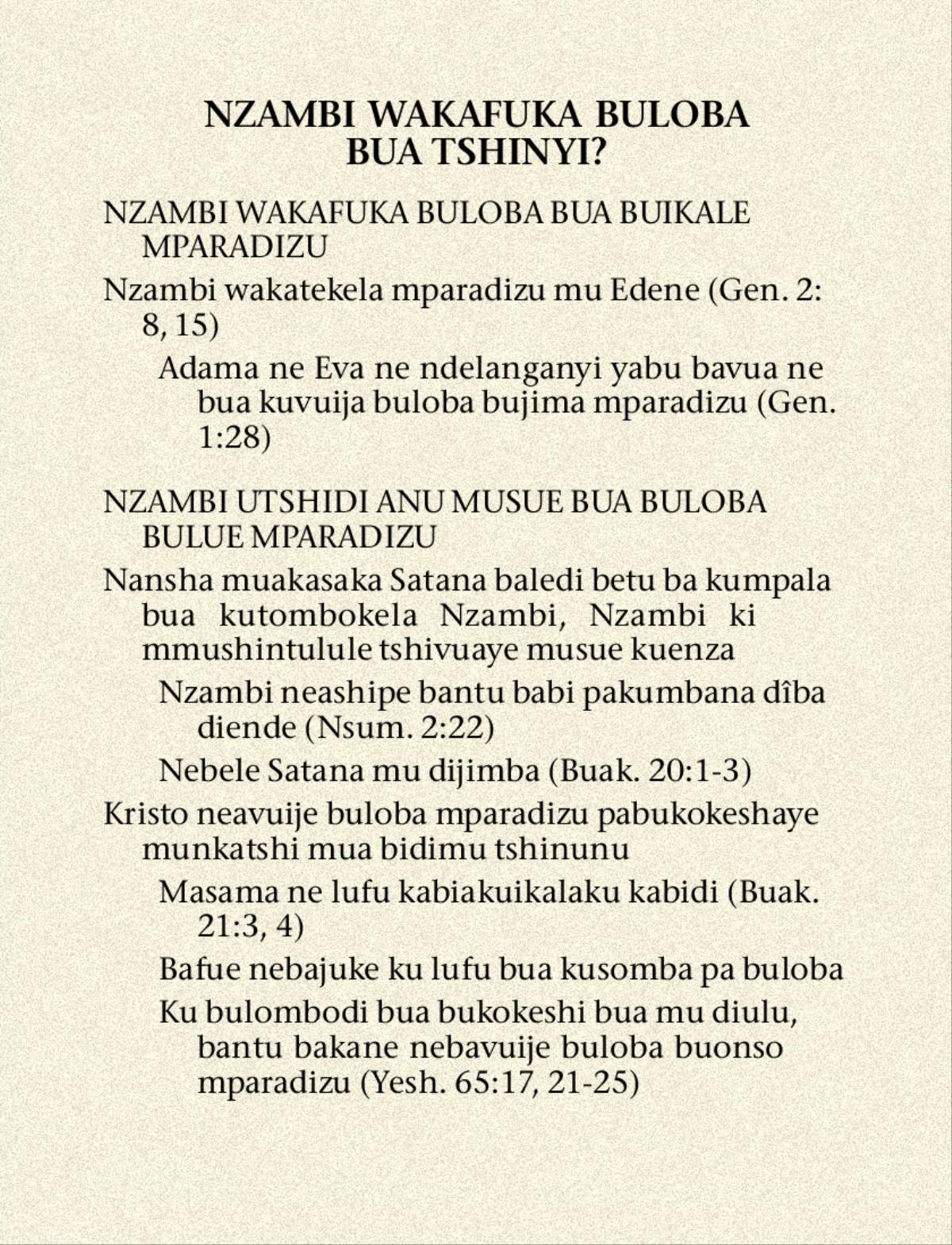 Tshimfuanyi mu dibeji 41