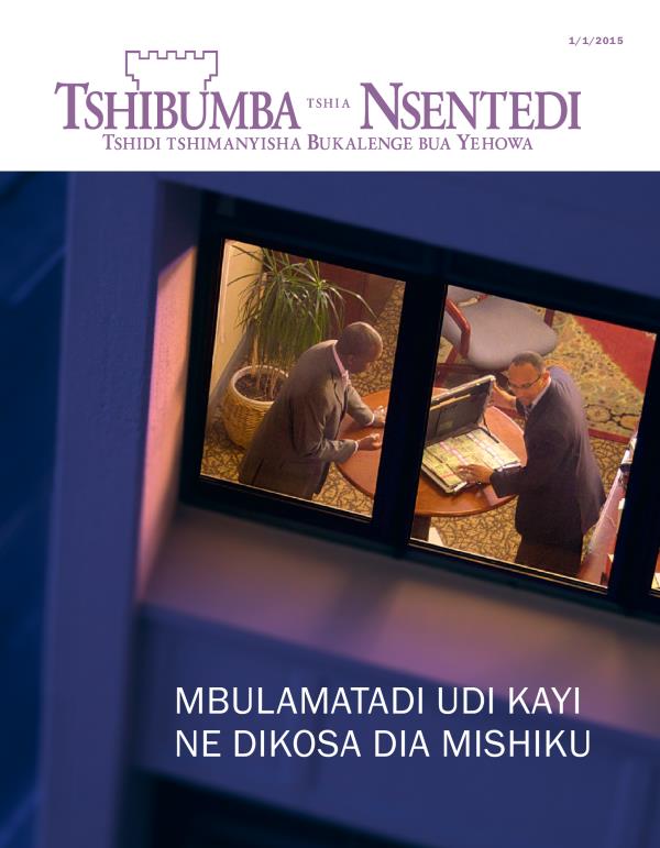Tshizubu tshia tshibejibeji tshia Tshibumba tshia Nsentedi, 1/2015 | Mbulamatadi udi kayi ne dikosa dia mishiku