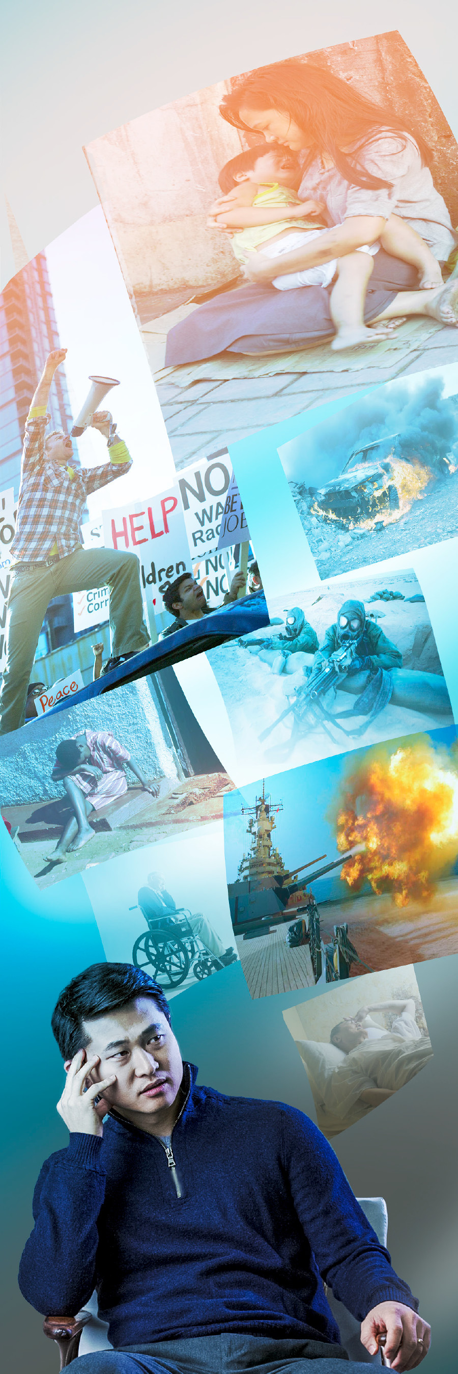 Muntu kampanda ne kanyinganyinga bua mvita, bupele, masama ne ntatu ya mu nsombelu