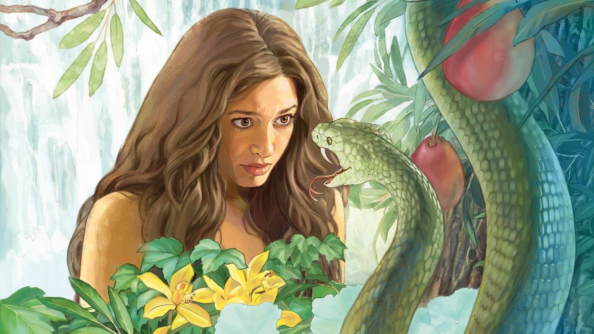 Satana wenza bua nyoka akule ne Eva.