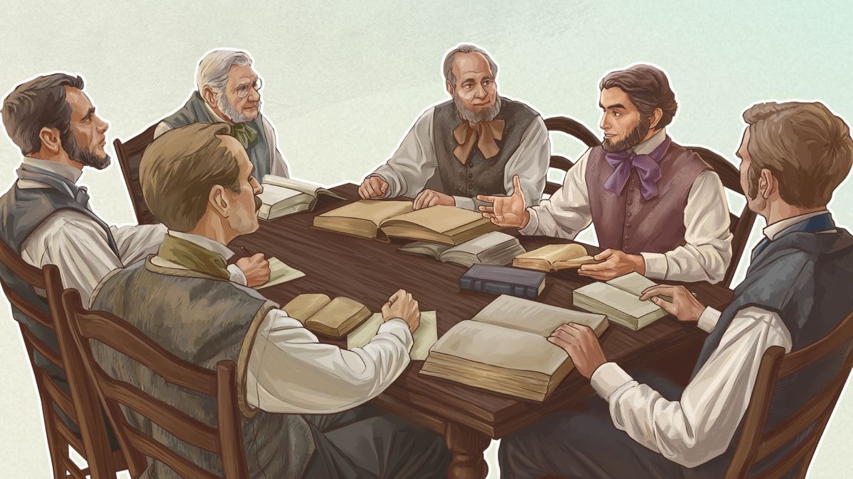 Muanetu Russell ne balongi bakuabu ba Bible babala mikanda idi yumvuija Bible ne bayukila bua malu adibu bapete.