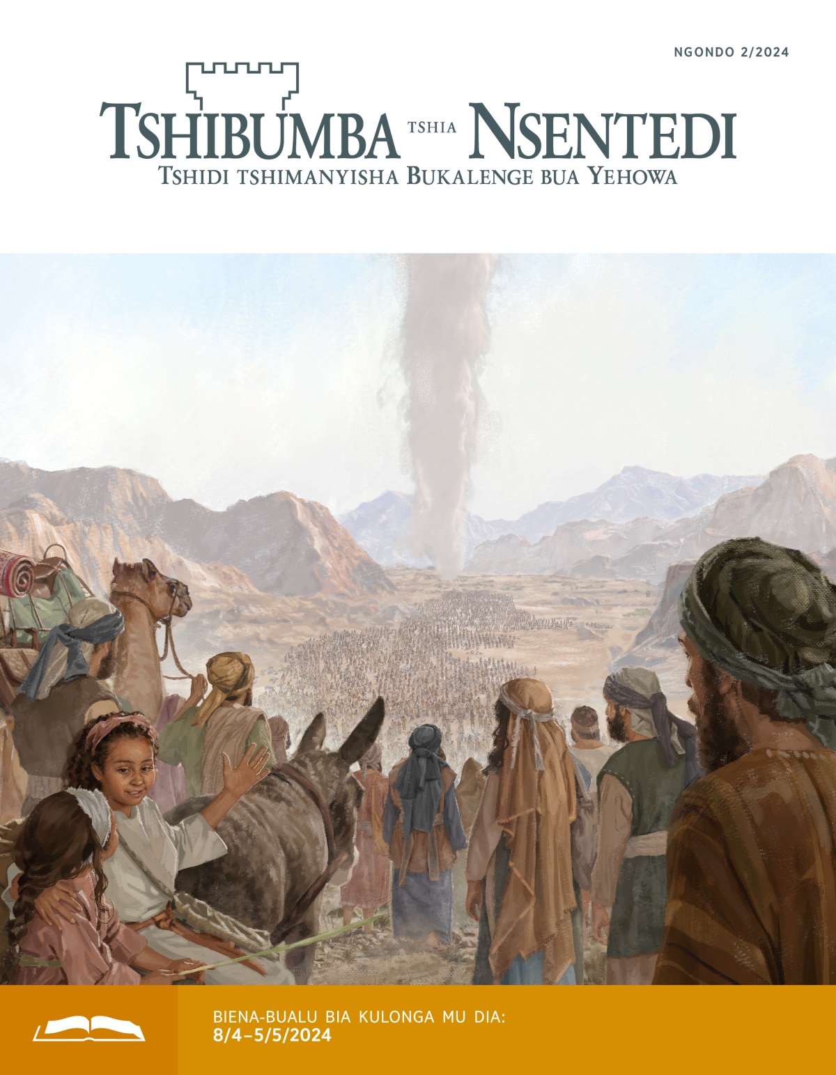 Musumba munene wa balume, bakaji, ne bana ba mu Isalele balonda dikunji dia ditutu mu tshipela.