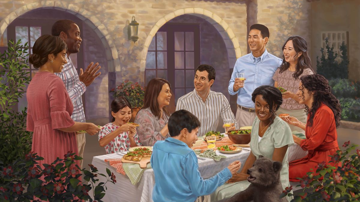 Bana betu abu, pakumbusha uvua muditole au, badia biakudia mu Mparadizu. Nsonga wa tshitende welela muana wa urse biakudia.