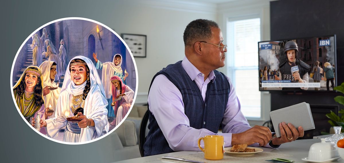 Muanetu wa balume ufuanyikija ngumu idiye ulonda ku TV ne tshidiye mubale mu Bible. Tshimfuanyi tshileja nsongakaji dikumi itshivua tumama ya mu tshilejilu tshivua Yezu mufile.