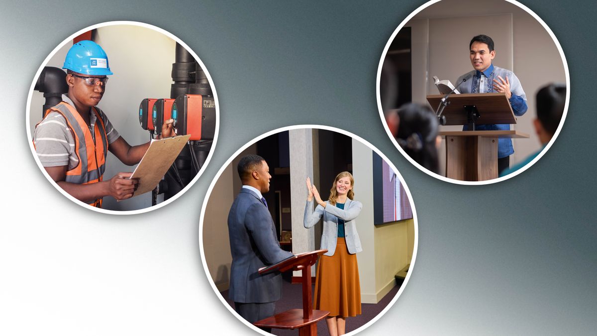 Foto: Bana betu ba balume ne ba bakaji bikale ne diakalenga dia kuenza midimu ya pa buayi. 1. Muanetu wa balume utangila lubilu lua mâyi adi apueka mu milonda ku nzubu wetu kampanda. 2. Muanetu wa bakaji wandamuna nkonko idibu bamuela mu muakulu wa tumama mu mpuilu wa tshijengu. 3. Muanetu wa balume wela muyuki.