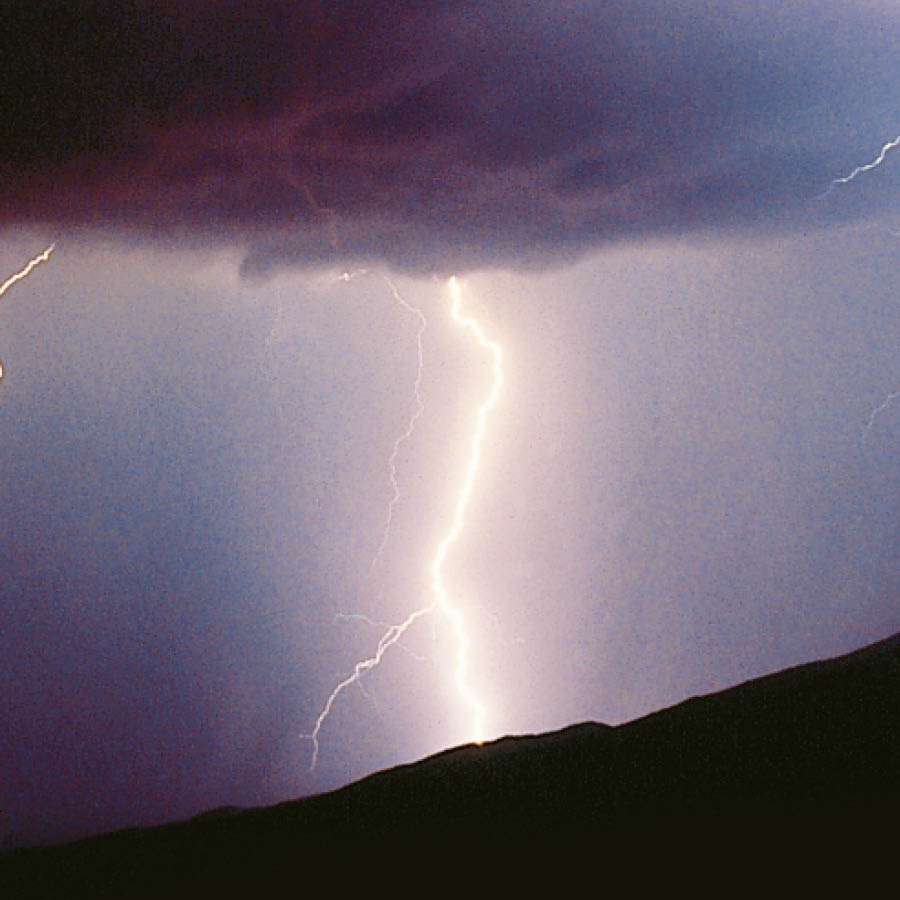 A lightning bolt
