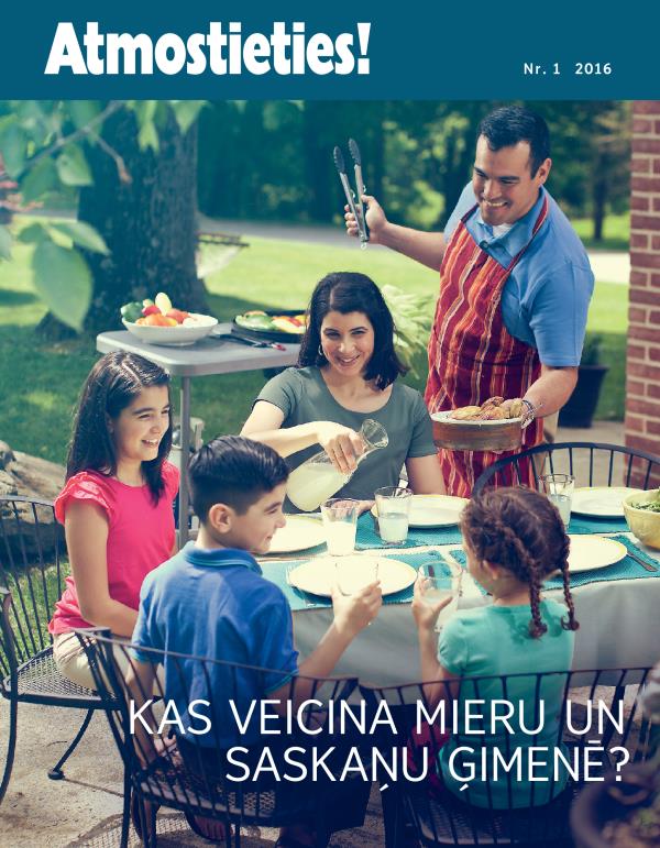 Žurnāls ”Atmostieties!”, nr. 1 2016 | Kas veicina mieru un saskaņu ģimenē?