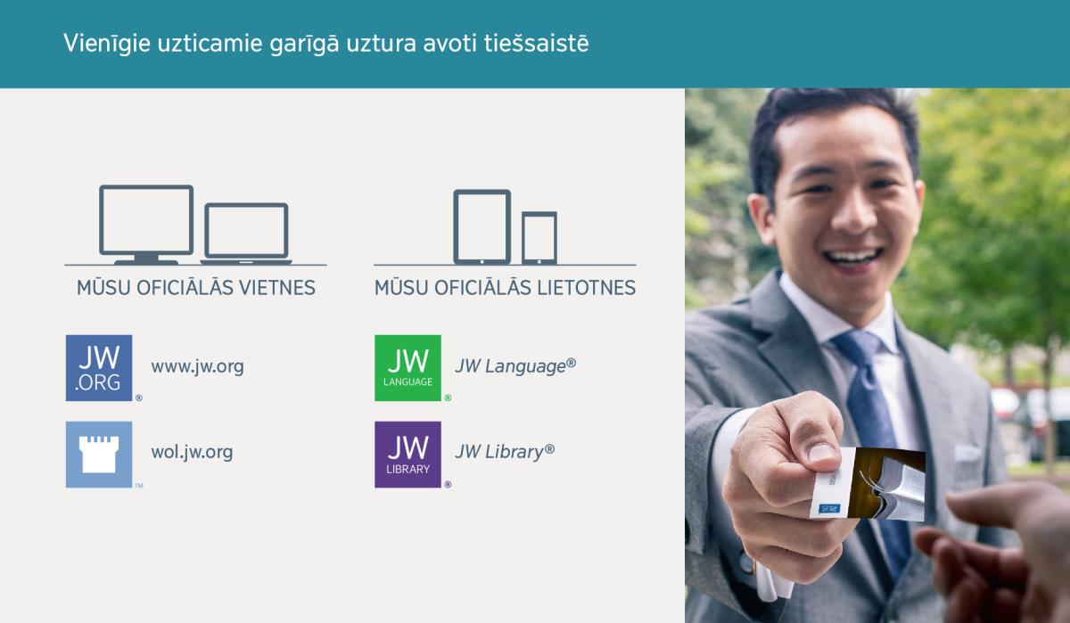 Jehovas liecinieku oficiālās interneta vietnes un mobilās lietotnes