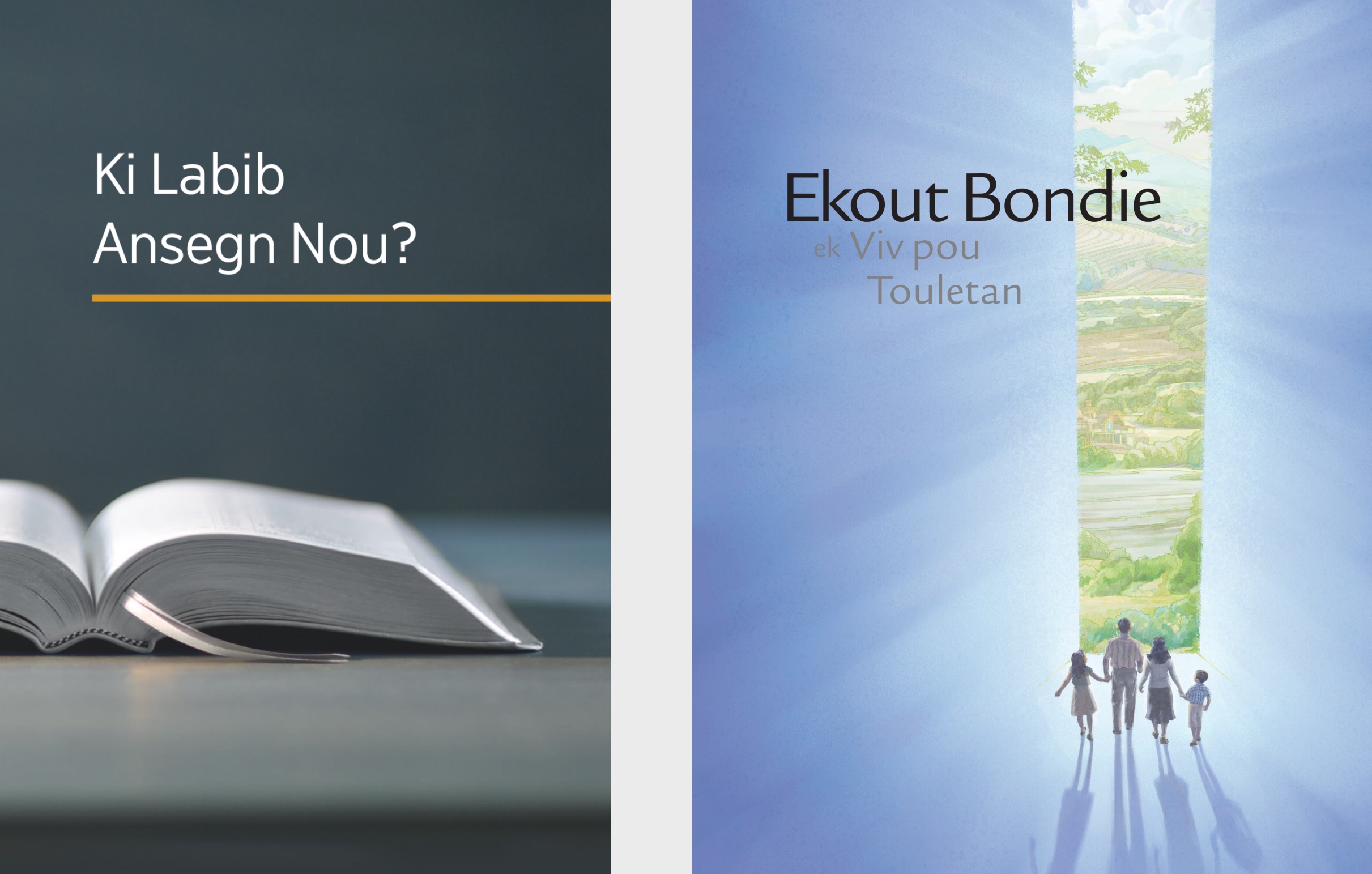 Liv ‘Ki Labib Ansegn Nou?’ ek brosir ‘Ekout Bondie ek Viv pou Touletan.’