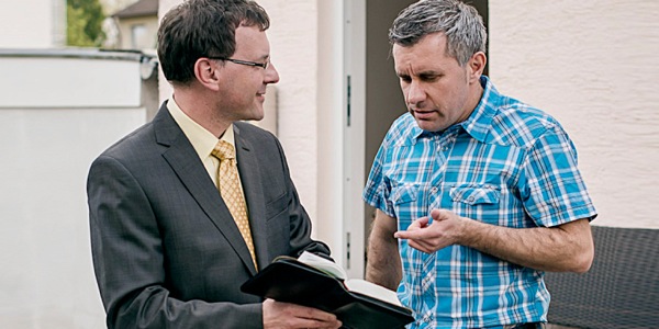 Cameron and Jon having a conversation about God’s Kingdom