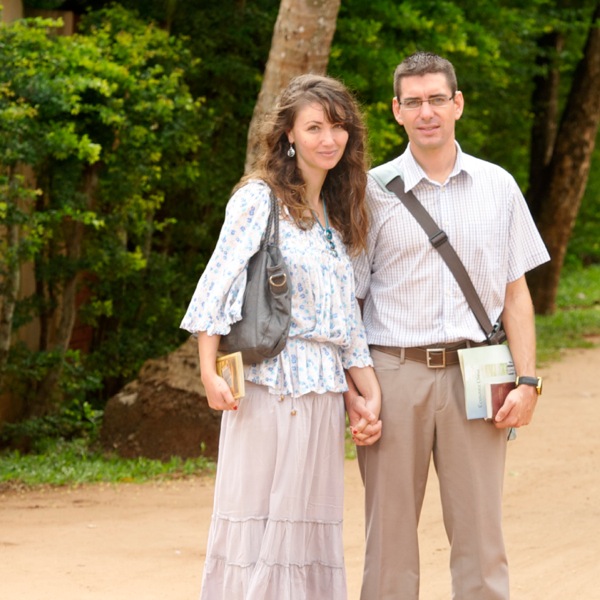 Johanna and Sébastien in the public ministry in Benin