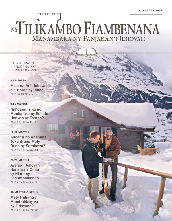 Fonon’ny Tilikambo Fiambenana Gazety Fianarana, 15 Janoary 2015