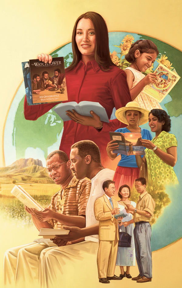 Escenas de los últimos días: una mujer hospitalizada y otra víctima de violencia doméstica, hombres avaros y amadores de placeres, soldados en guerra