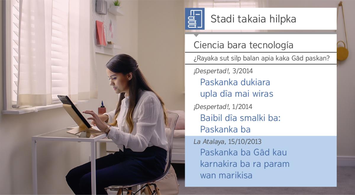 “Smalkaia warkka ra kau Lilia kaia—Jehova hilpka ba bris—Tânka pliki kaikaia hilpka nani ba yus muns” lilkika wina pîska kum. Rita ba ‘Tânka plikaia hilpka’ yus munisa paskan dahra plikaia dukiara.