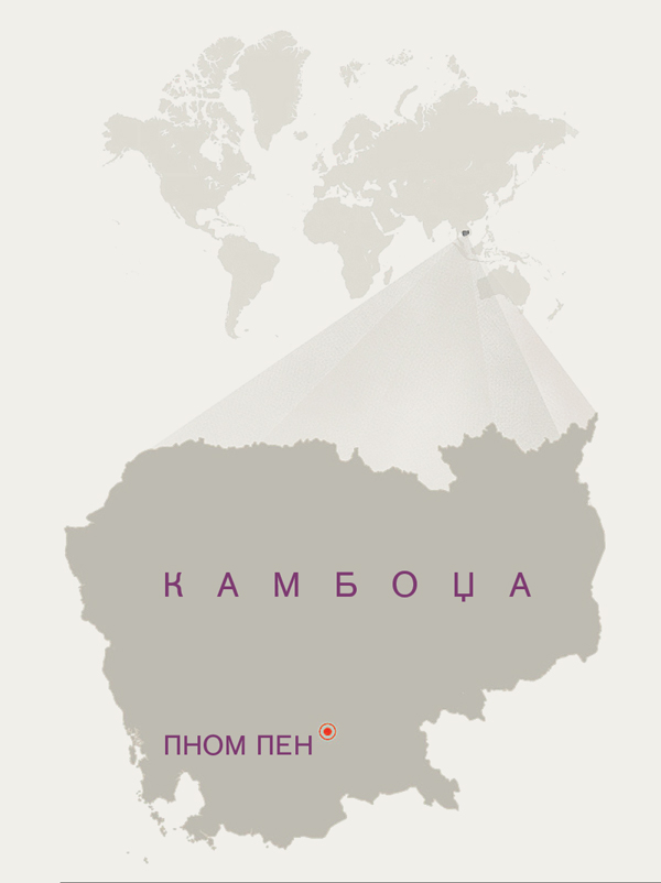 Карта на Камбоџа