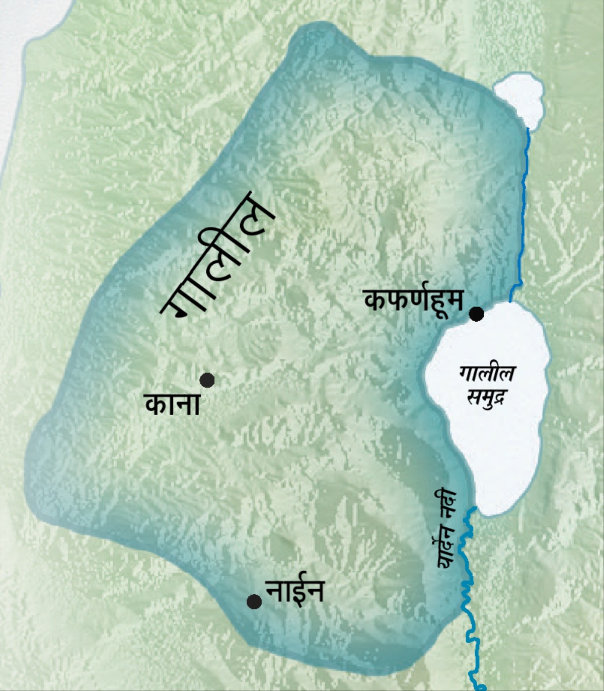 गालीलचा नकाशा