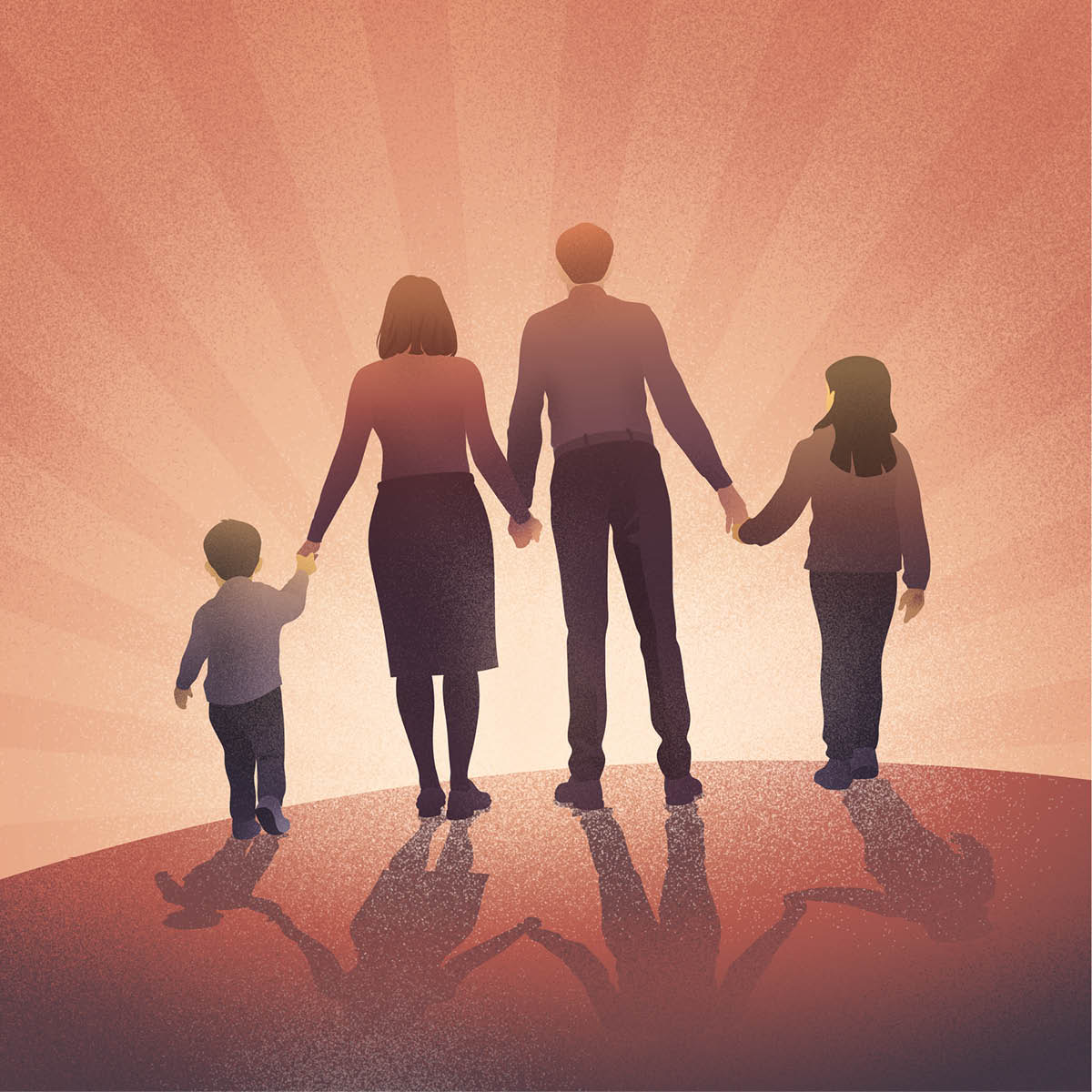 Familja mexjin id f’id u jħarsu lejn dak li ġej dalwaqt fil-​futur.