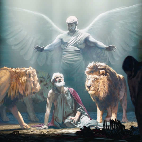 Iin ta̱ ángel ndáara ta̱ Daniel nu̱ú tí león