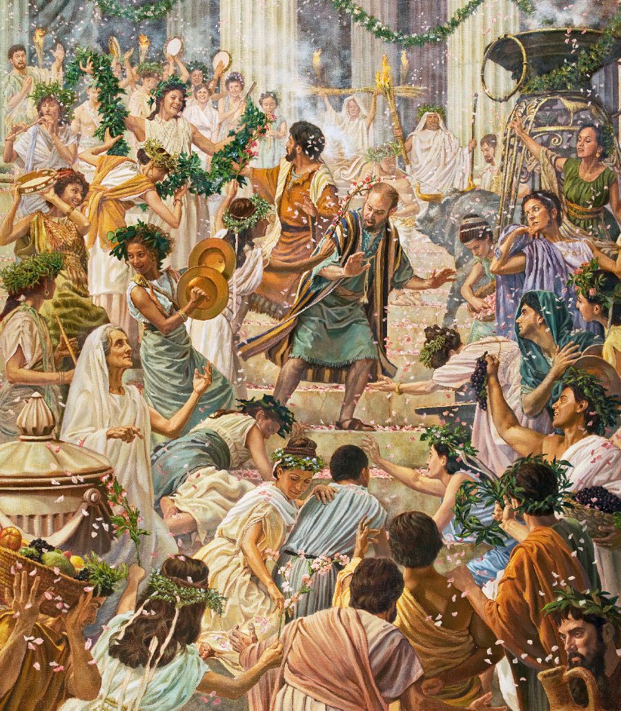 Ta̱ Pablo xíʼin ta̱ Bernabé va̱ása táxina ña̱ ná ndasakáʼnu na̱ yiví na̱ ñuu Listra miína. Na̱ yiví yóʼo sákaʼana yaa, íxava̱ʼana sacrificio ta xíkuxítína nu̱ú u̱vi̱ saá na̱yóʼo.