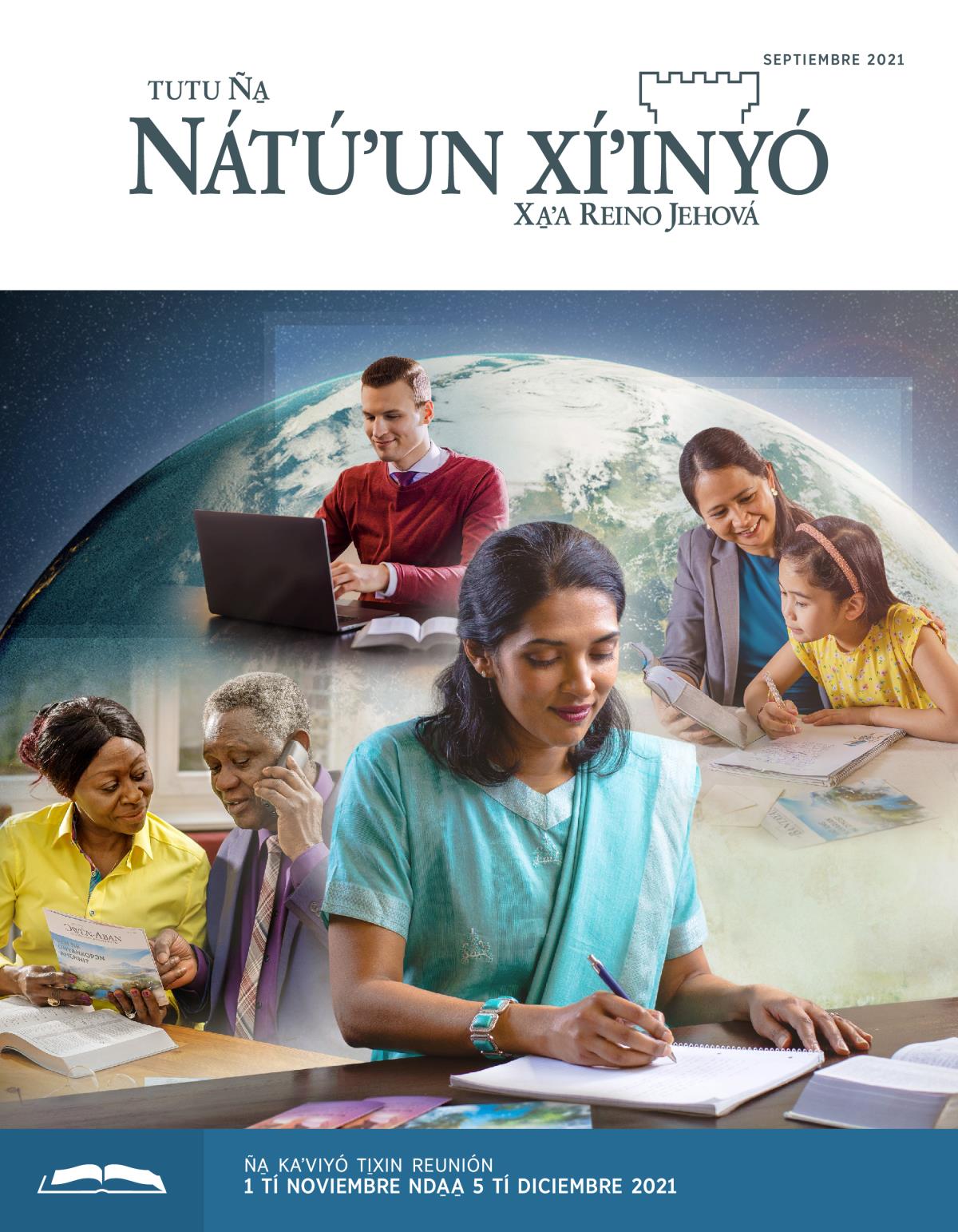 Tutu Ña̱ Nátúʼun xíʼinyó (ña̱ kaʼviyó ti̱xin reunión), septiembre 2021.