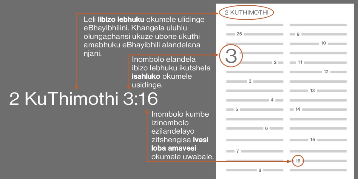 Amabhuku aseBhayibhilini, izahluko, lamavesi