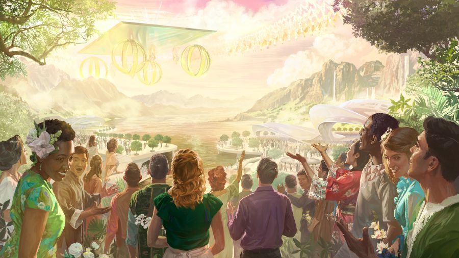 Izingilosi ezulwini labantu abasemhlabeni bayakukholisa ukukhonza uJehova. Yena uhlezi phezu kwenqola yakhe yasezulwini.