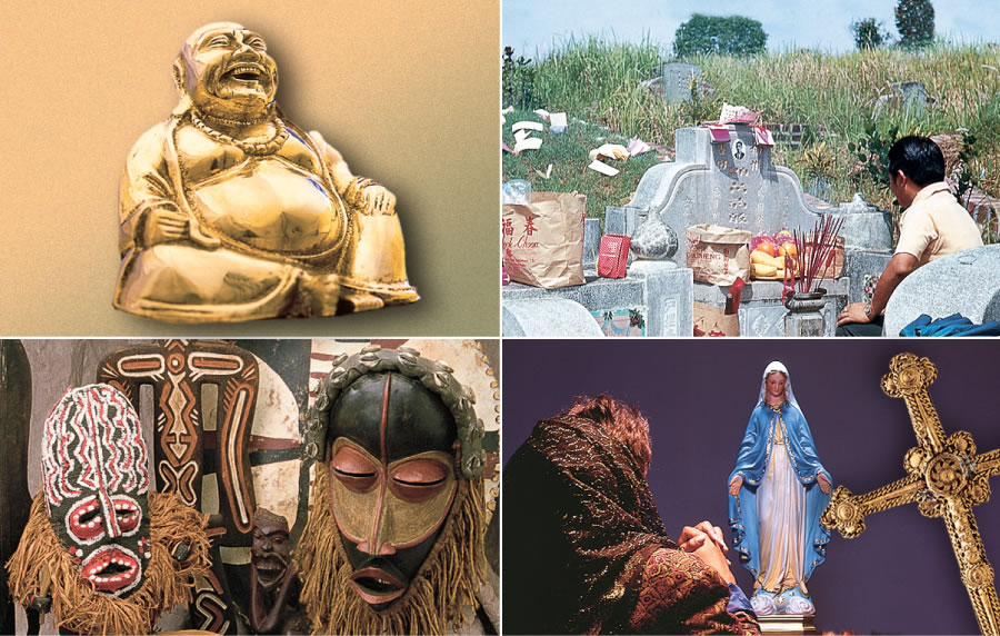 संसारभरि भइरहेको मूर्तिपूजा र पितृपूजाका चलनहरू