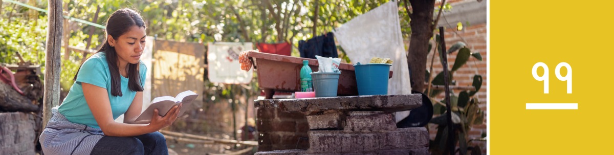 पाठ ११. एउटी महिला घरायसी काम गरिरहेको बेला समय निकालेर बाइबल पढ्‌दै छिन्‌।