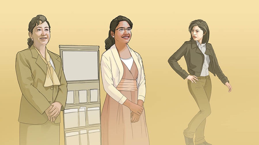 पहिलेको आफ्नो नराम्रो साथीले देखे पनि एउटी जवान बहिनी गर्वसाथ सार्वजनिक साक्षीकार्यमा भाग लिन्छिन्‌