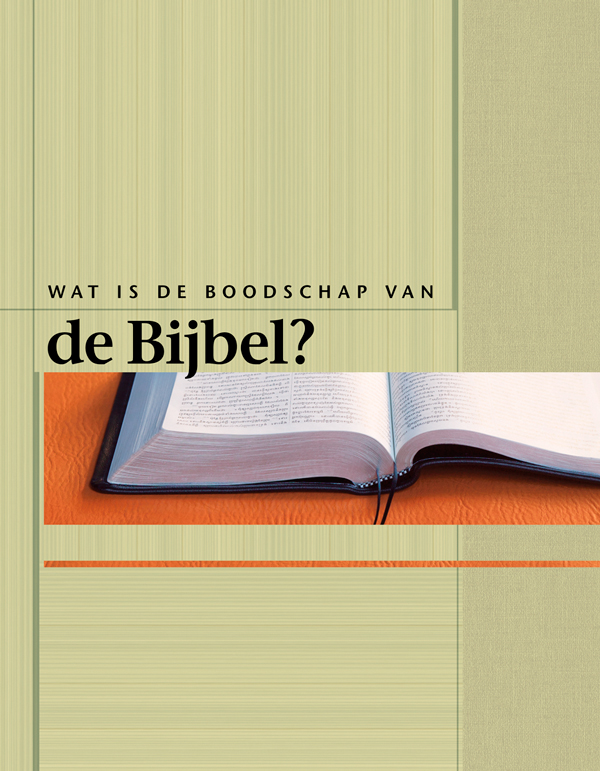 Cover van de Boodschap van de Bijbel-brochure