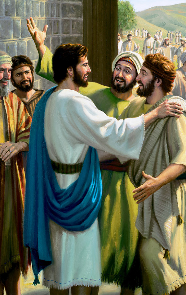 Jezus’ discipelen vertellen hem vol vreugde over hun succes in de prediking.