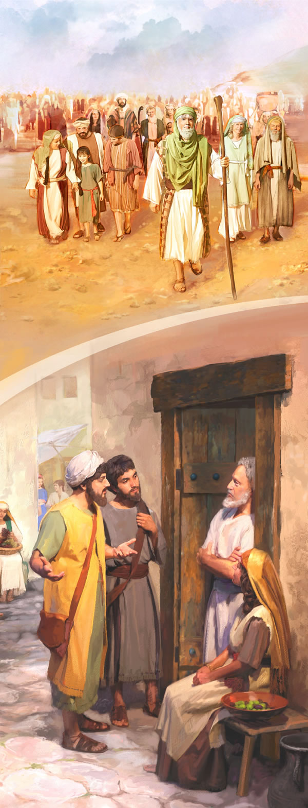 1. Gods volk in het oude Israël; 2. Christenen in de eerste eeuw bezig met georganiseerd evangelisatiewerk