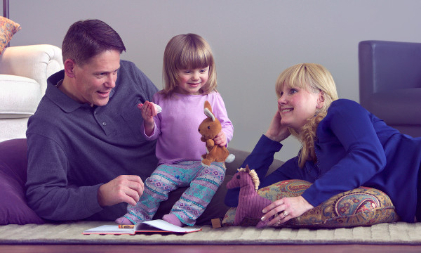 Ouders met hun dochtertje