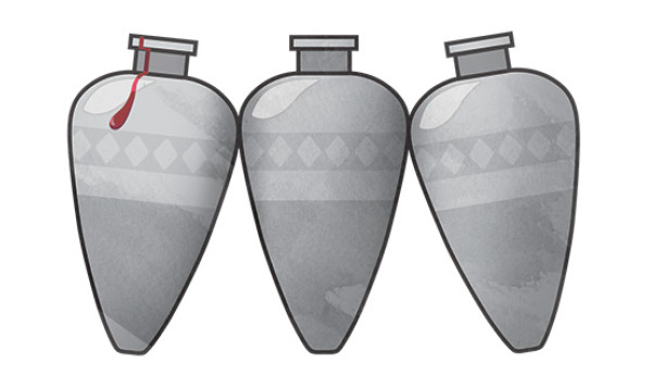 Drie grote kruiken