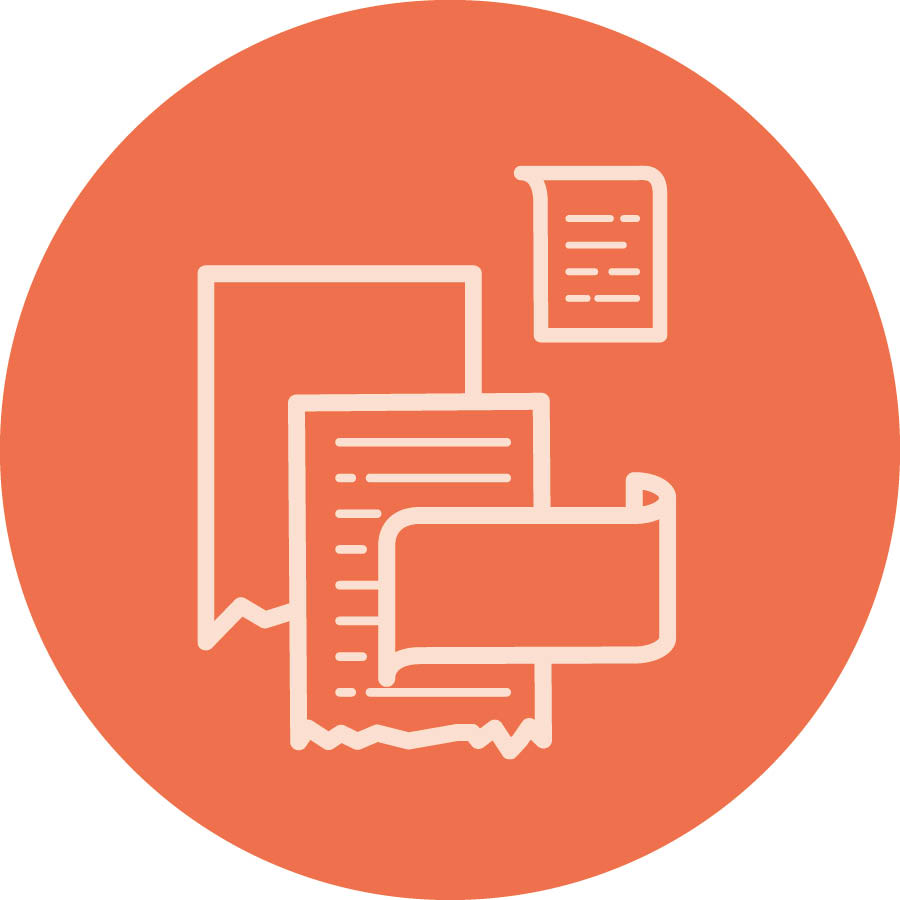 Segmenten van een boek.