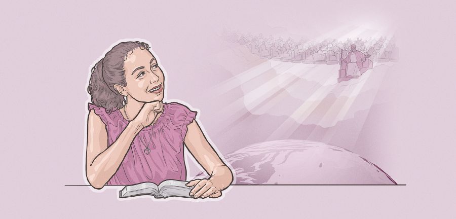 Een jonge zuster stelt zich het paradijs voor