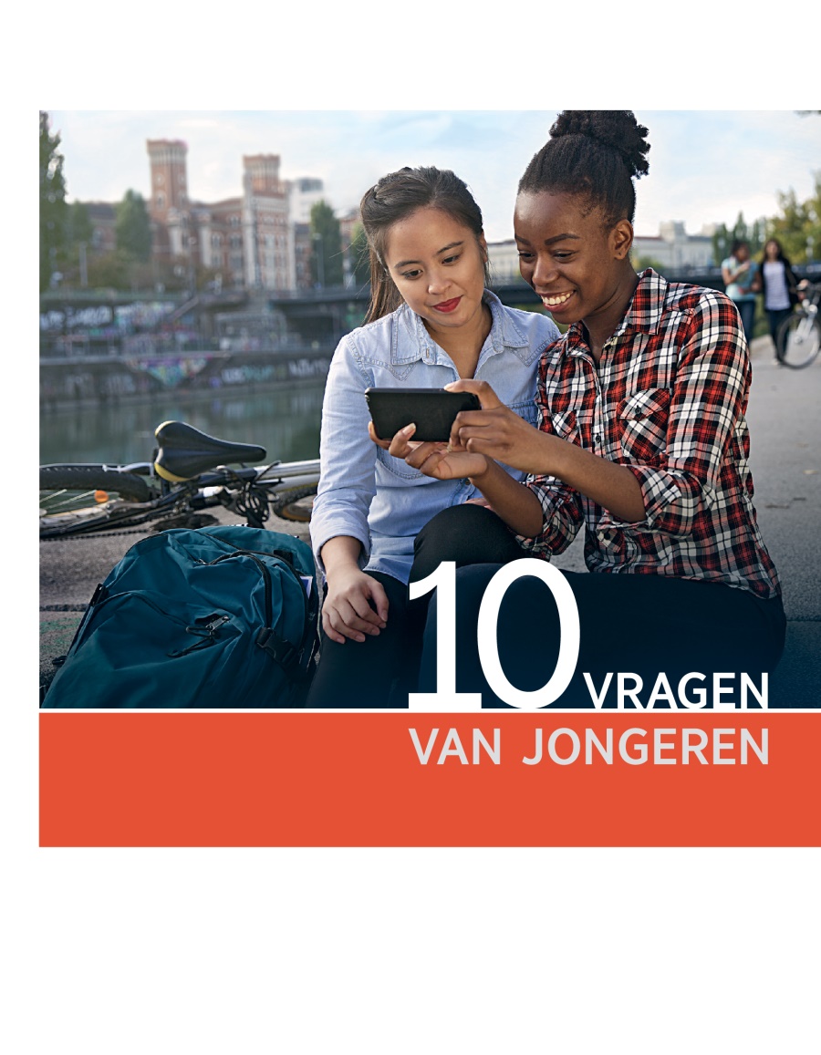Cover van de brochure 10 vragen van jongeren