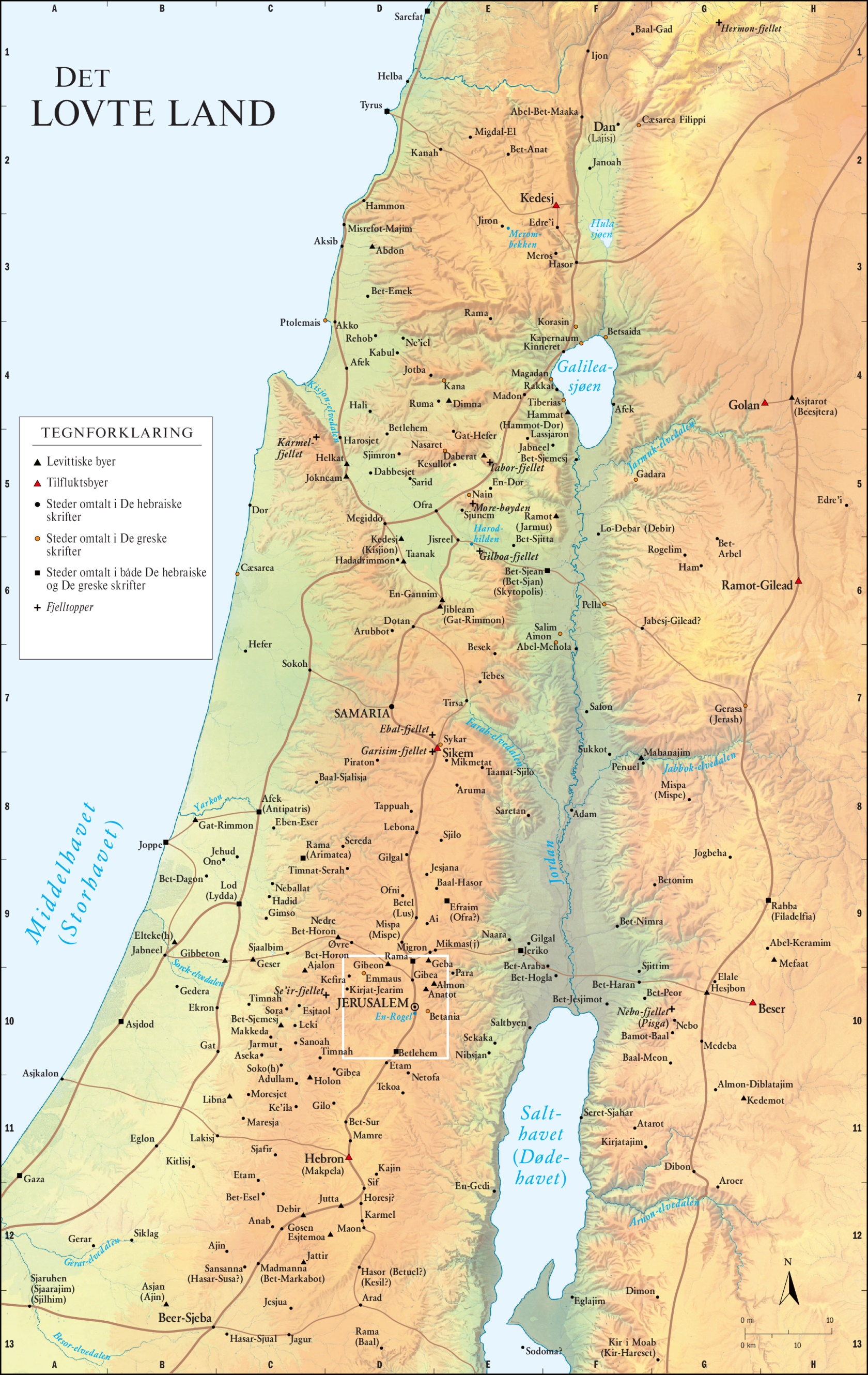 Det lovte land (de fleste byene)